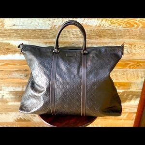 Gucci leather luggage bag.  GORGEOUS!  Authentic!